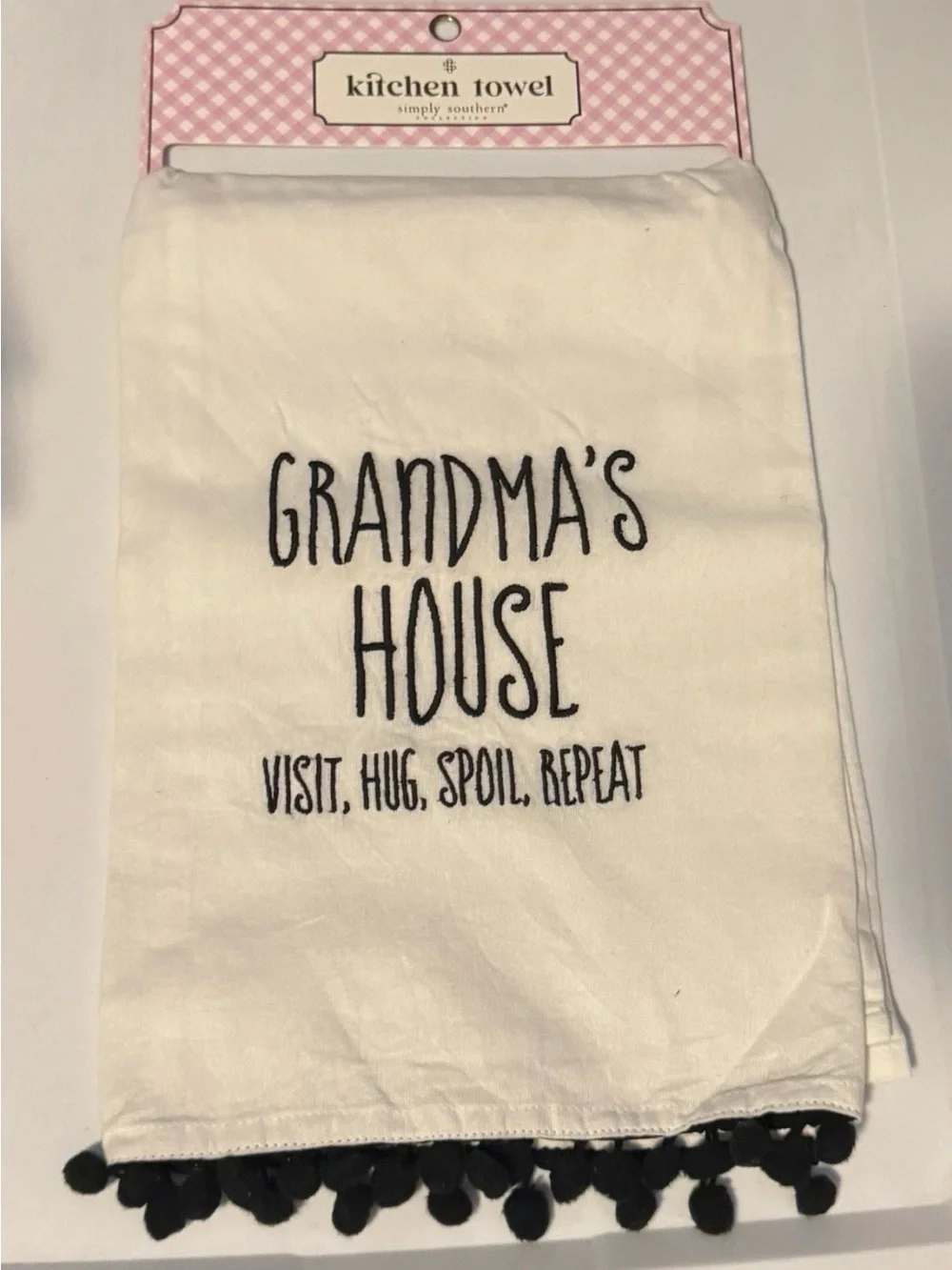 Simply Southern Kitchen Towel - Grandma's House - White